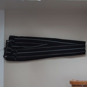 Women's Dress pants black with vertical stripes Maurices size large